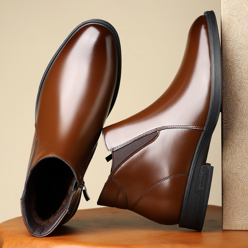 Premium Leather Chelsea Boots