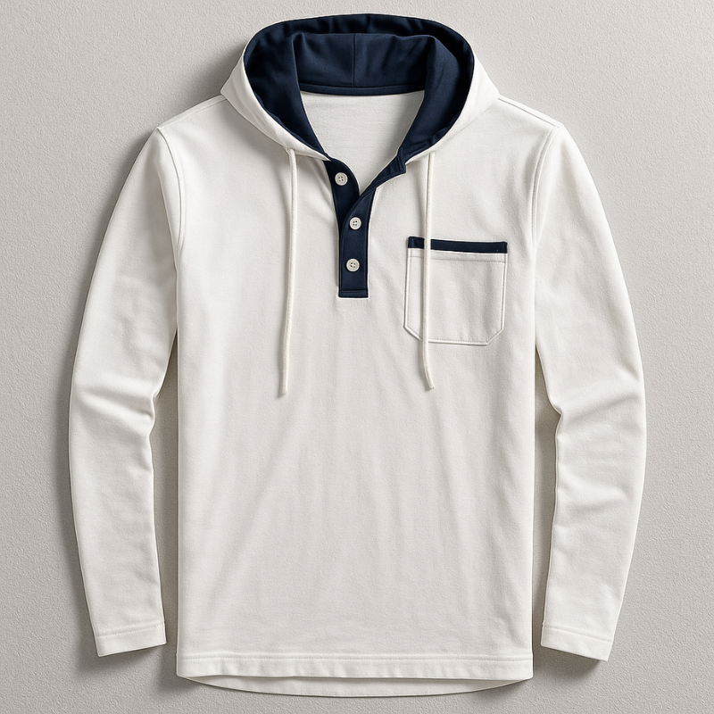 Hudson Hooded Henley Shirt