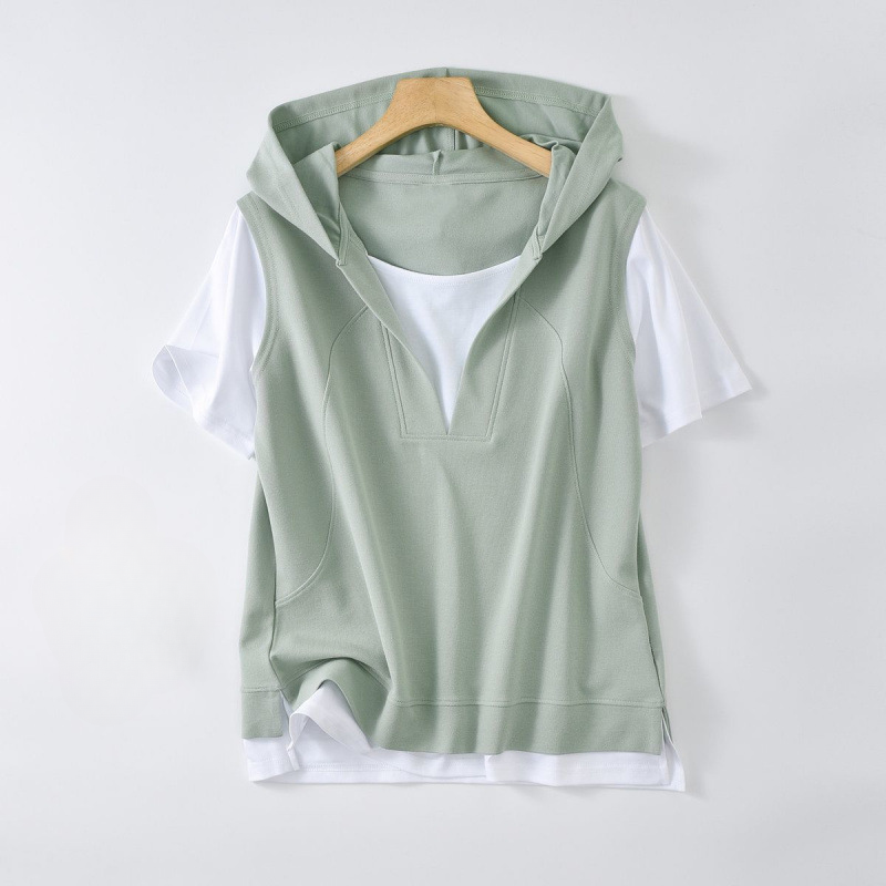 Layered Hoodie Tee in Savannah Style