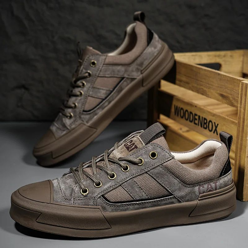 CAT® UrbanDrift Leather Sneakers for Modern Style