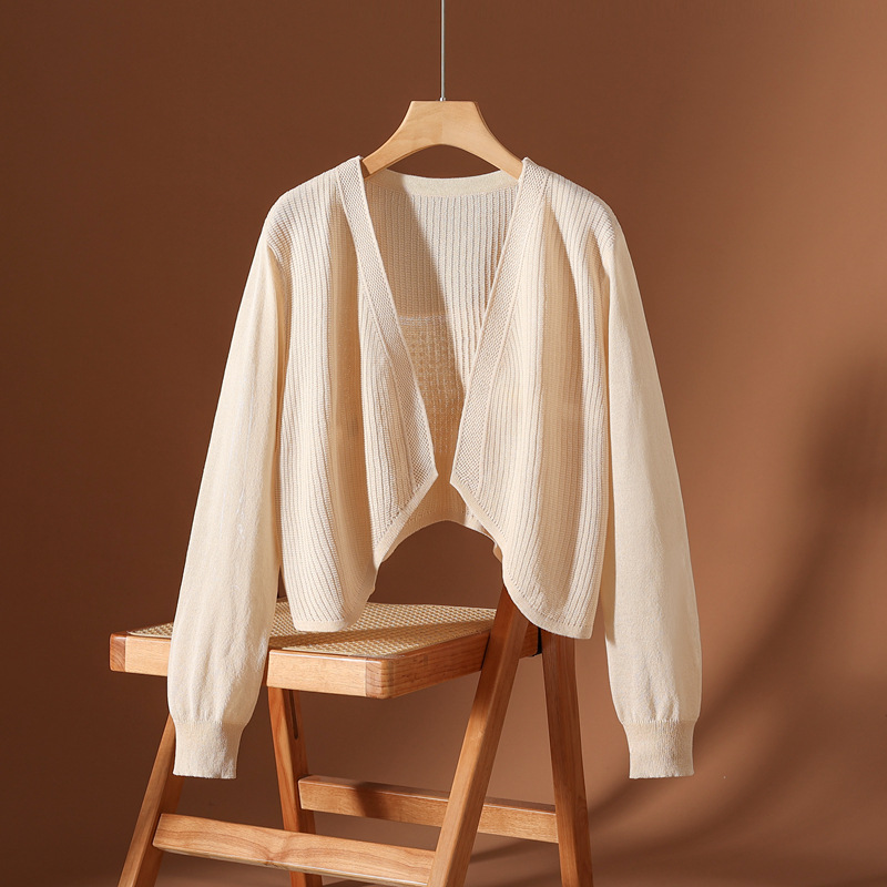 Avery Luxe Silk Knit Cardigan