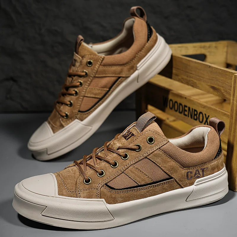 CAT® UrbanDrift Leather Sneakers for Modern Style