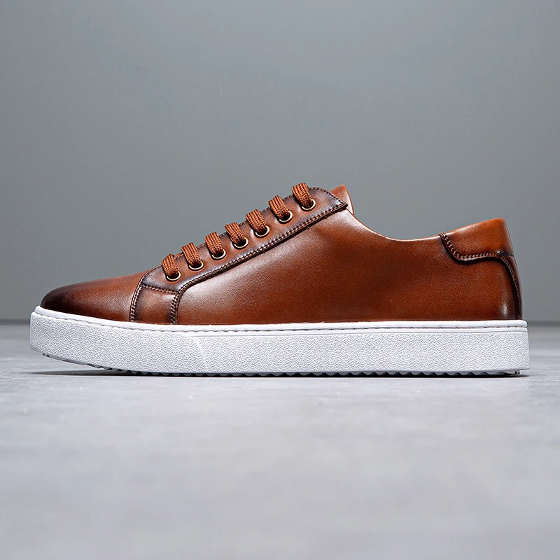Italian Luxury Leather Sneakers
