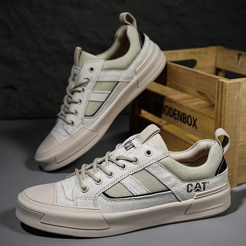 CAT® UrbanDrift Leather Sneakers for Modern Style