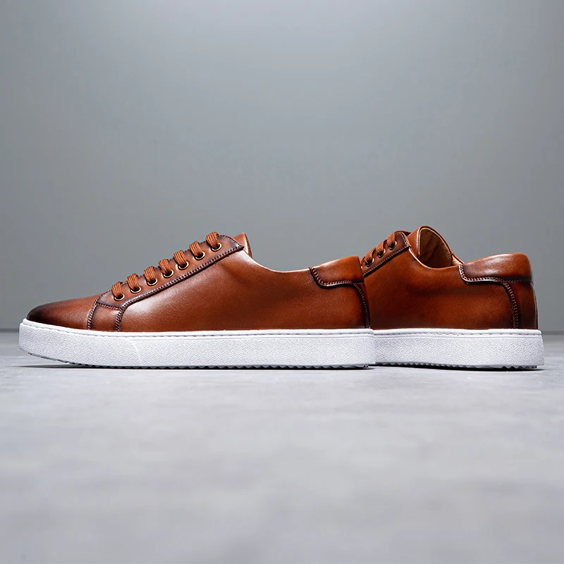 Italian Luxury Leather Sneakers