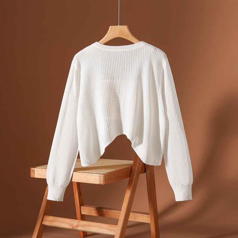 Avery Luxe Silk Knit Cardigan
