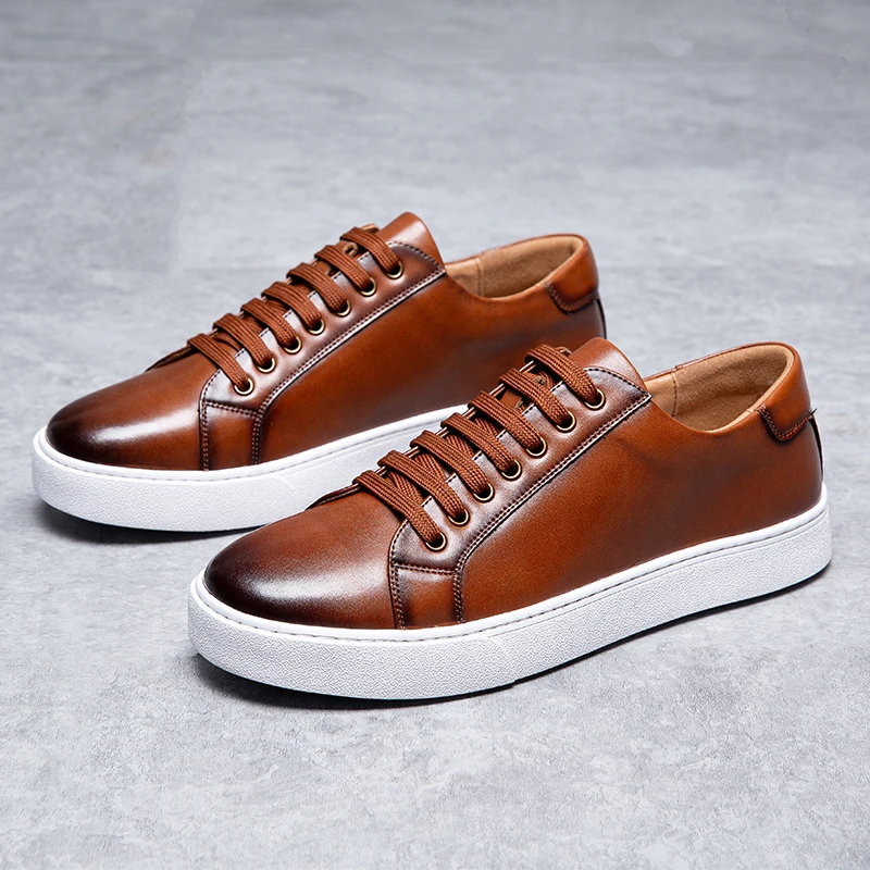 Italian Luxury Leather Sneakers