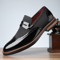 Classic Leather Brogue Loafers in Regency Style