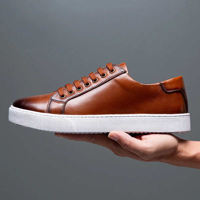 Italian Luxury Leather Sneakers