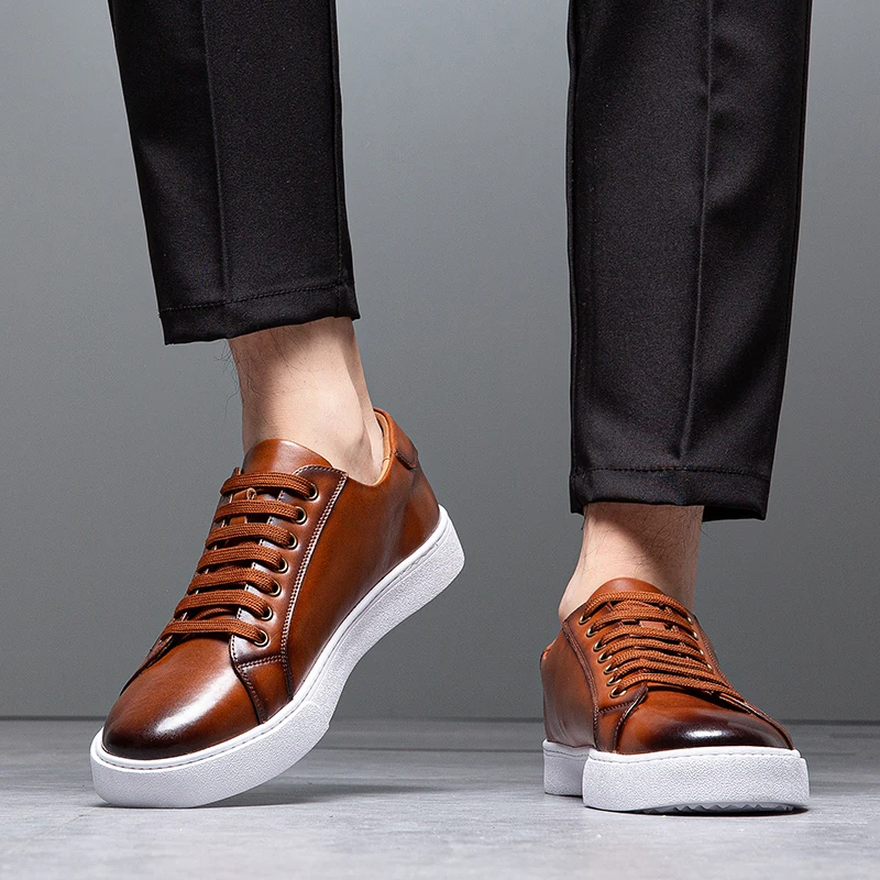 Italian Luxury Leather Sneakers