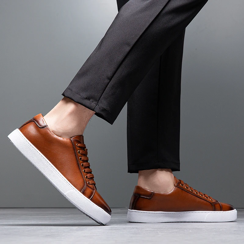 Italian Luxury Leather Sneakers