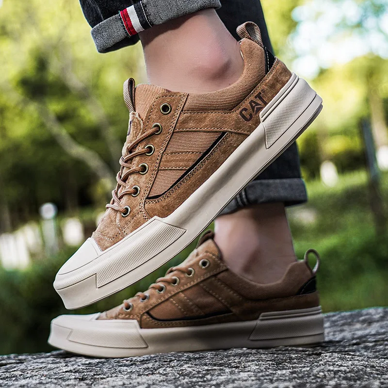 CAT® UrbanDrift Leather Sneakers for Modern Style