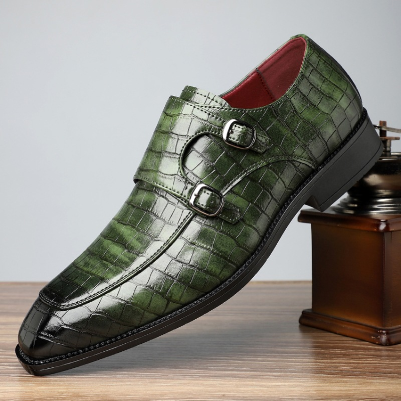 Vittorio Leather Monk Strap Slip-Ons