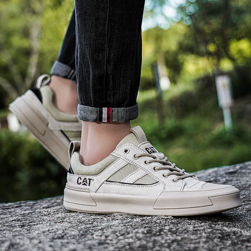 CAT® UrbanDrift Leather Sneakers for Modern Style