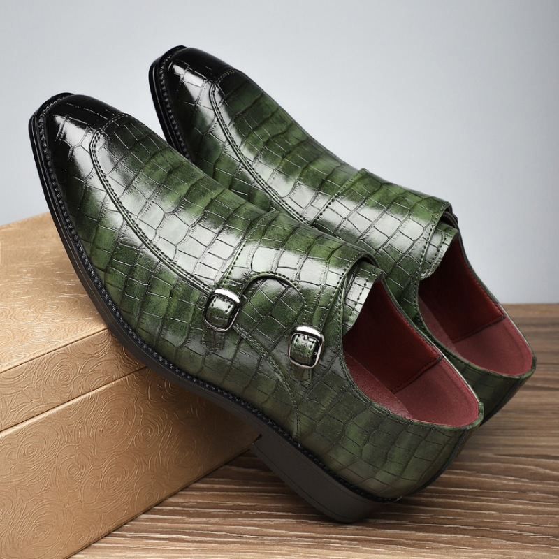 Vittorio Leather Monk Strap Slip-Ons