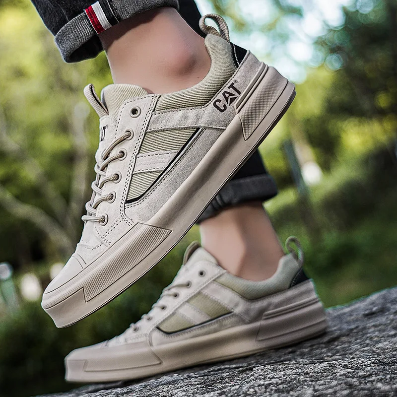 CAT® UrbanDrift Leather Sneakers for Modern Style