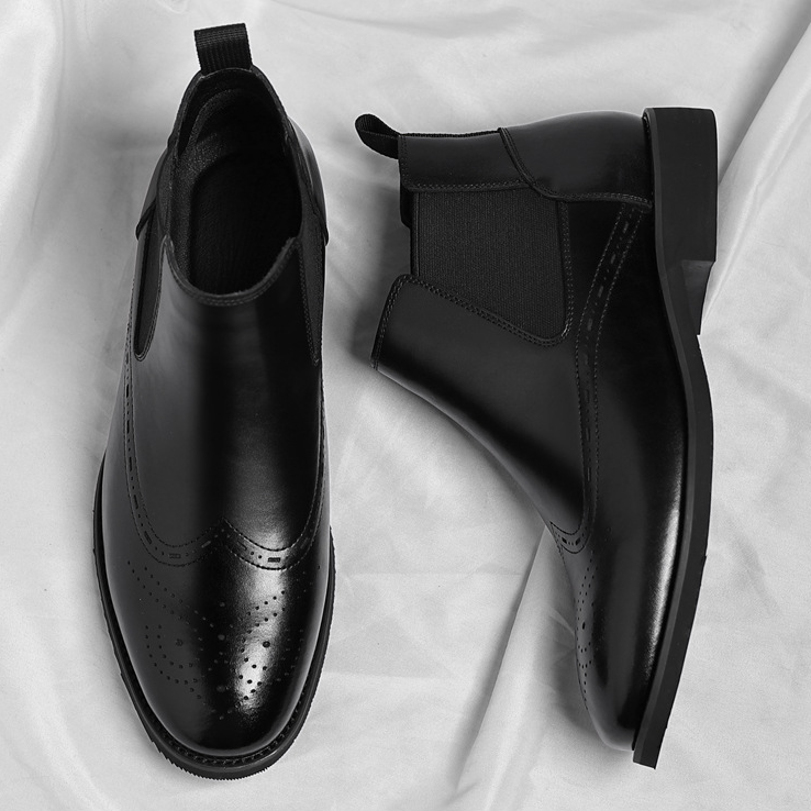 Davos Premium Leather Chelsea Boots