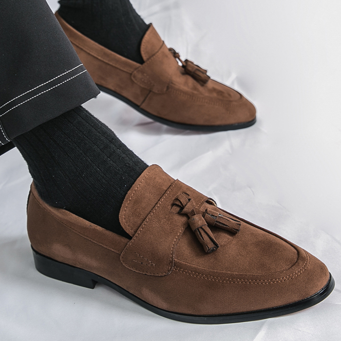 Marco Italia Suede Slip-On Loafers