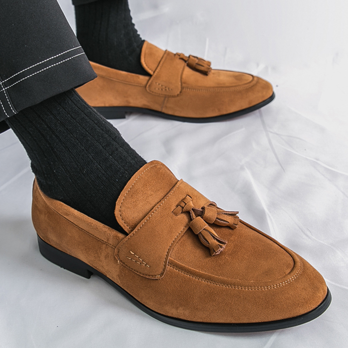 Marco Italia Suede Slip-On Loafers