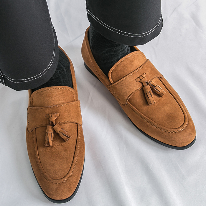 Marco Italia Suede Slip-On Loafers