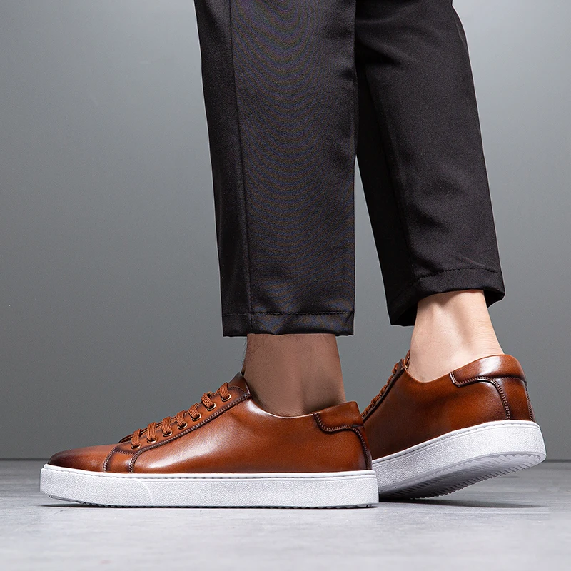Italian Luxury Leather Sneakers