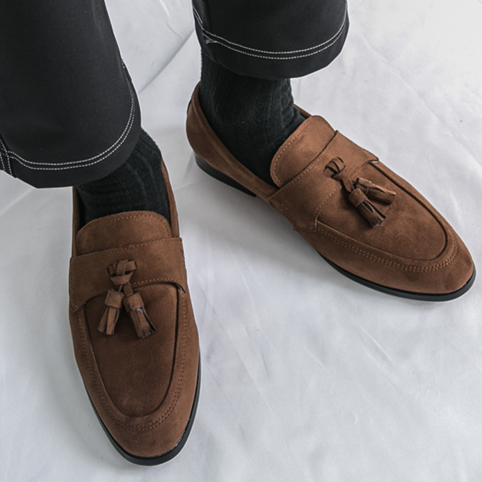 Marco Italia Suede Slip-On Loafers