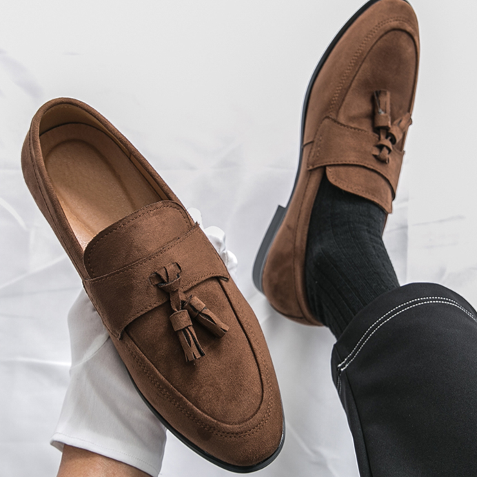 Marco Italia Suede Slip-On Loafers