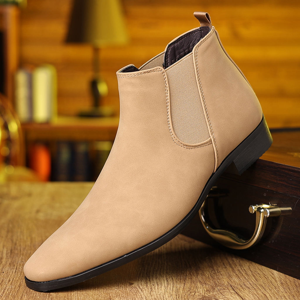 Suede Chelsea Boots in Regency Style