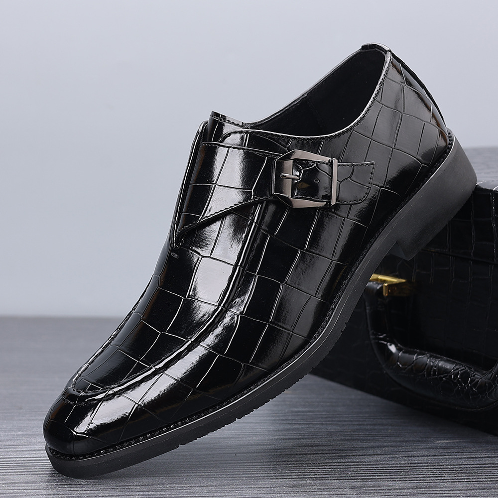 Victorino Leather Monk Strap Loafers for Men