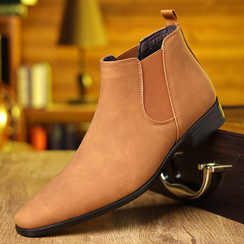 Suede Chelsea Boots in Regency Style