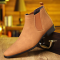 Suede Chelsea Boots in Regency Style