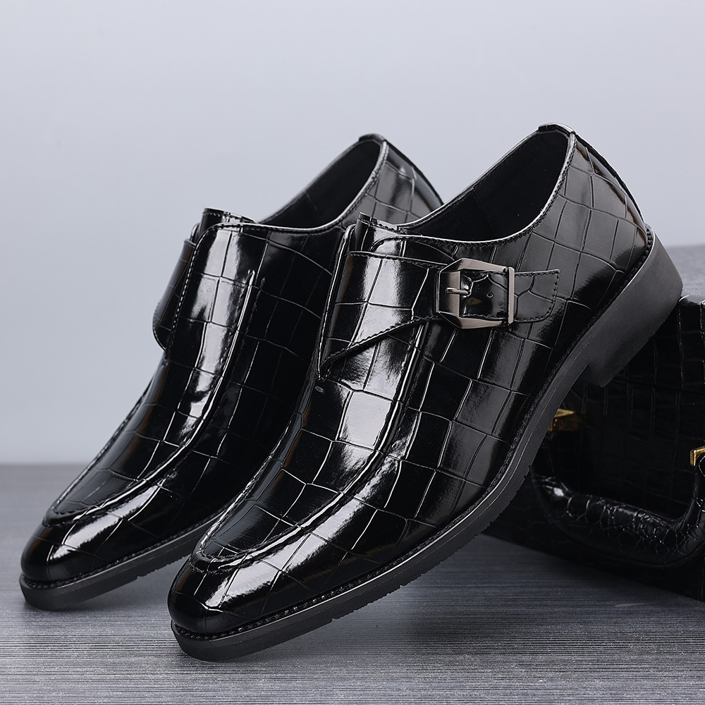 Victorino Leather Monk Strap Loafers for Men