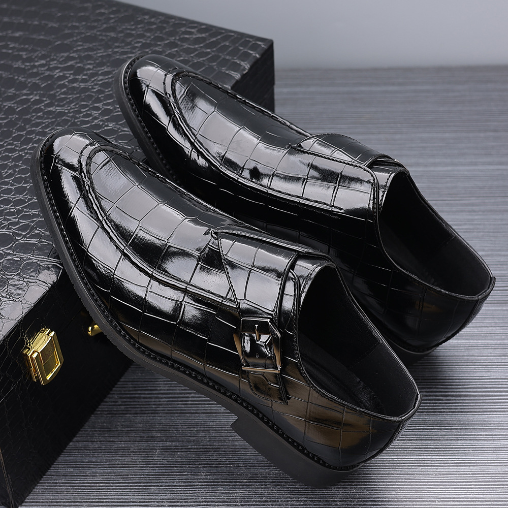 Victorino Leather Monk Strap Loafers for Men