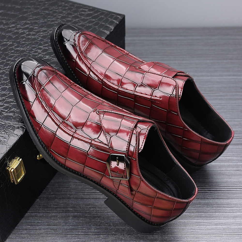 Victorino Leather Monk Strap Loafers for Men