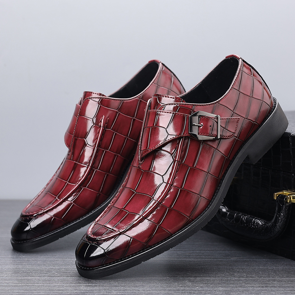 Victorino Leather Monk Strap Loafers for Men
