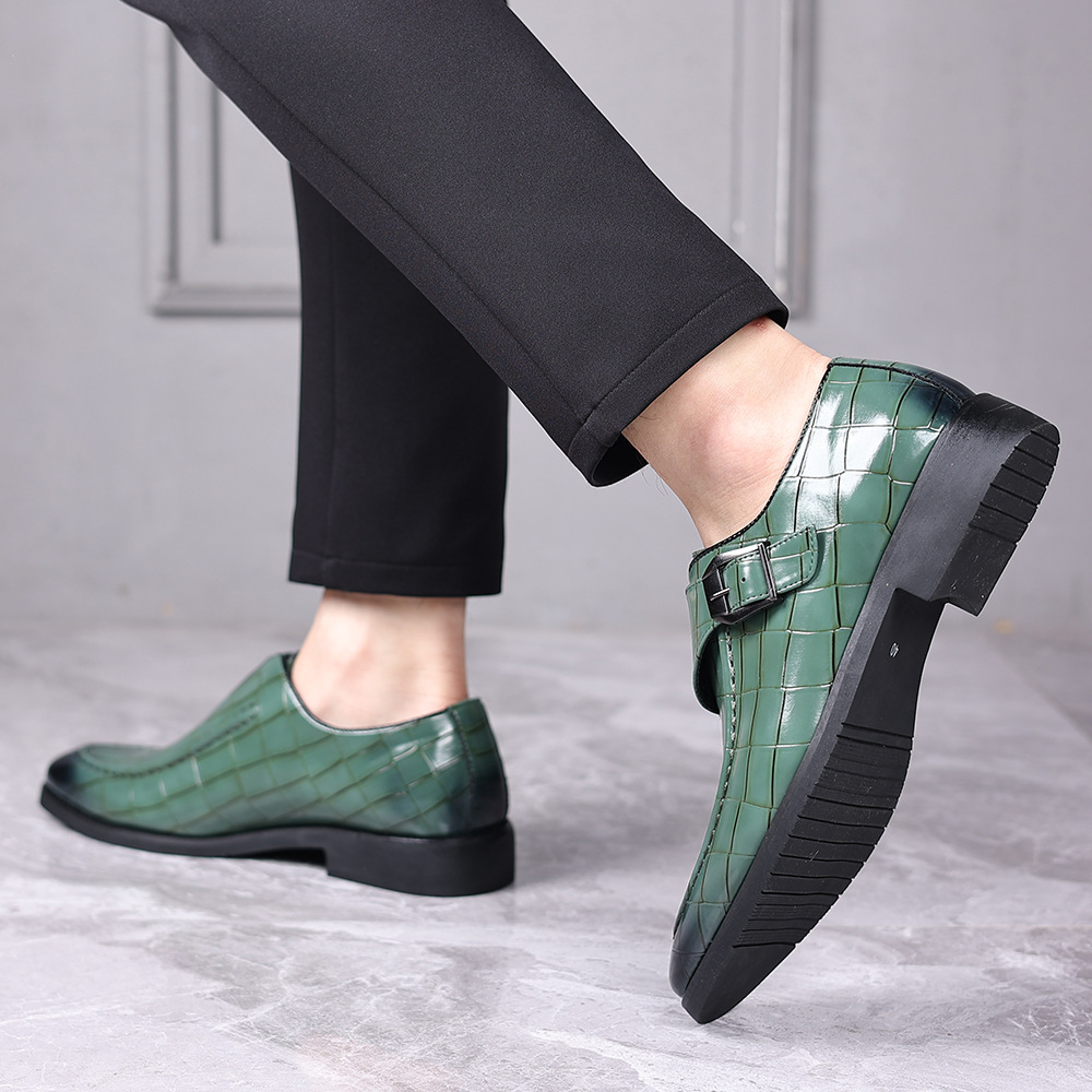 Victorino Leather Monk Strap Loafers for Men