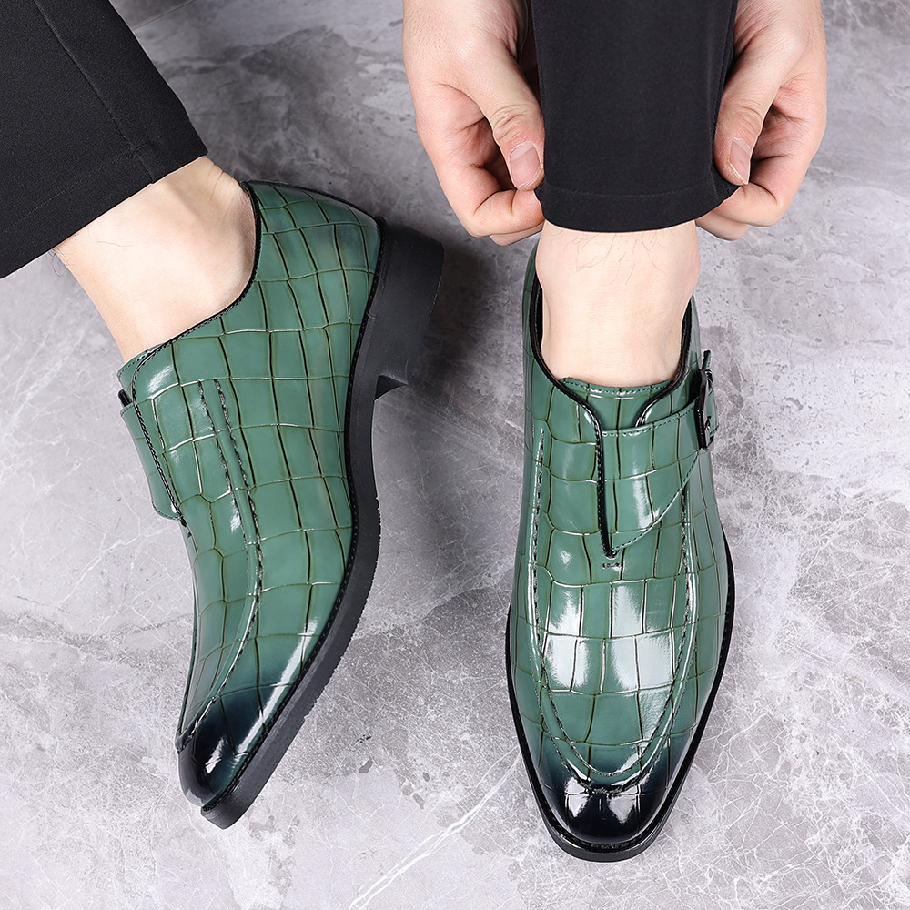 Victorino Leather Monk Strap Loafers for Men