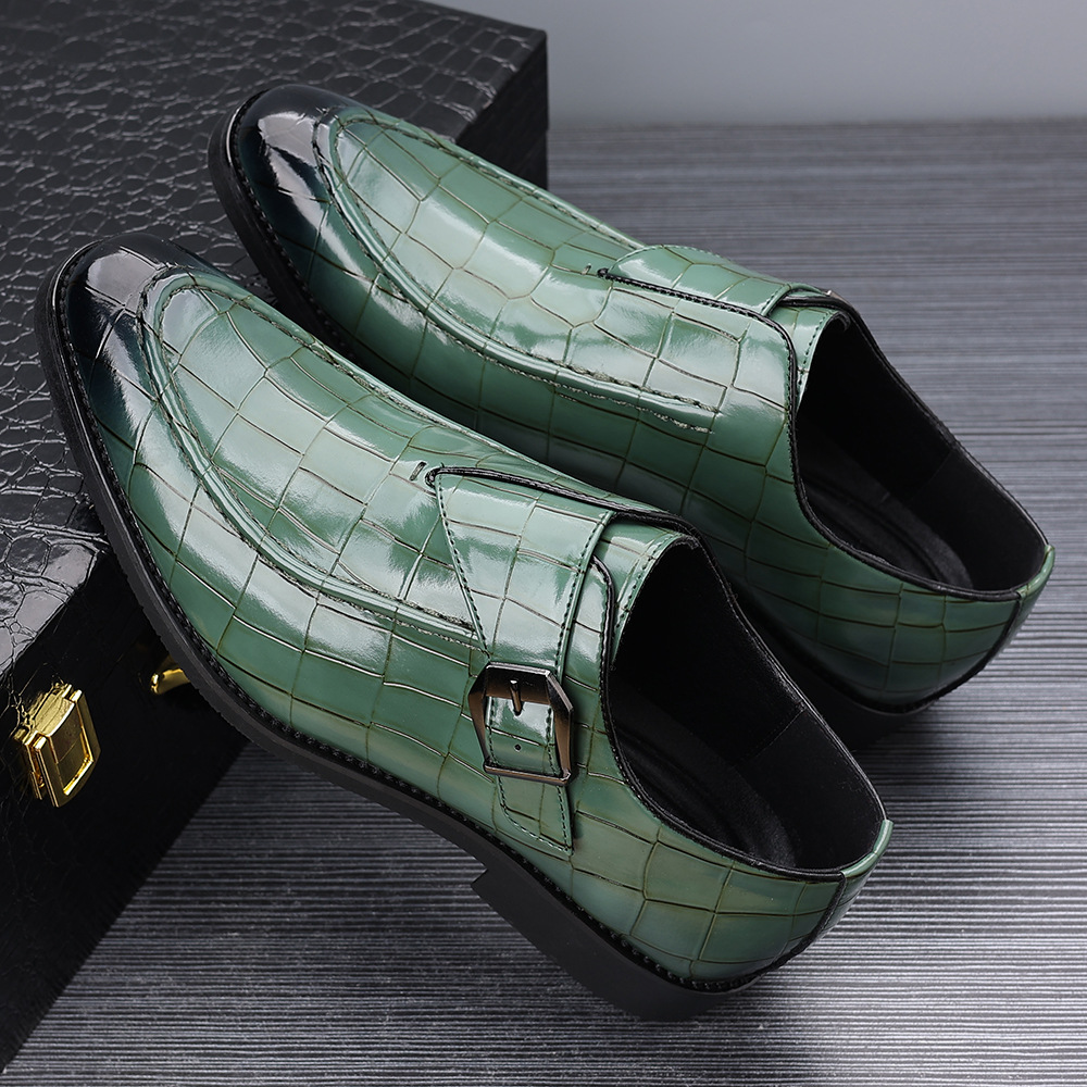 Victorino Leather Monk Strap Loafers for Men