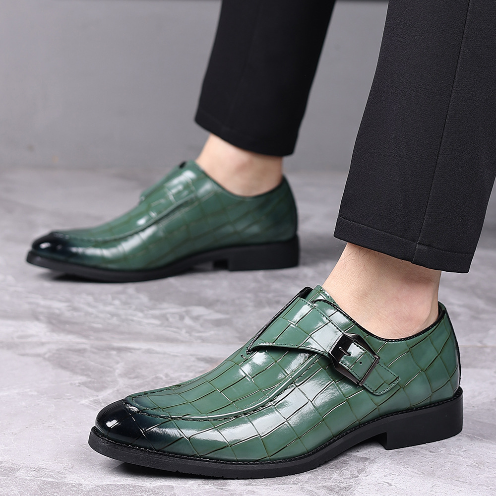 Victorino Leather Monk Strap Loafers for Men