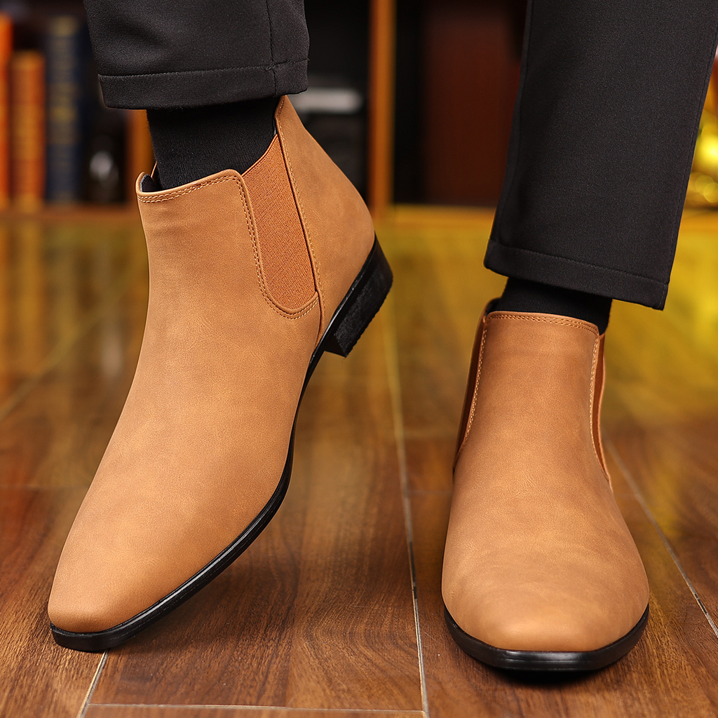 Suede Chelsea Boots in Regency Style