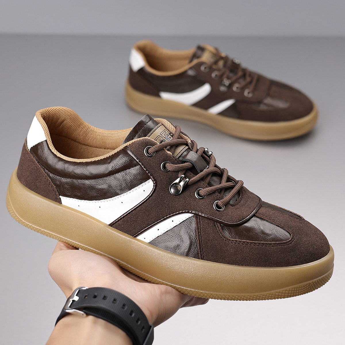 Premium Sable Leather Sneakers