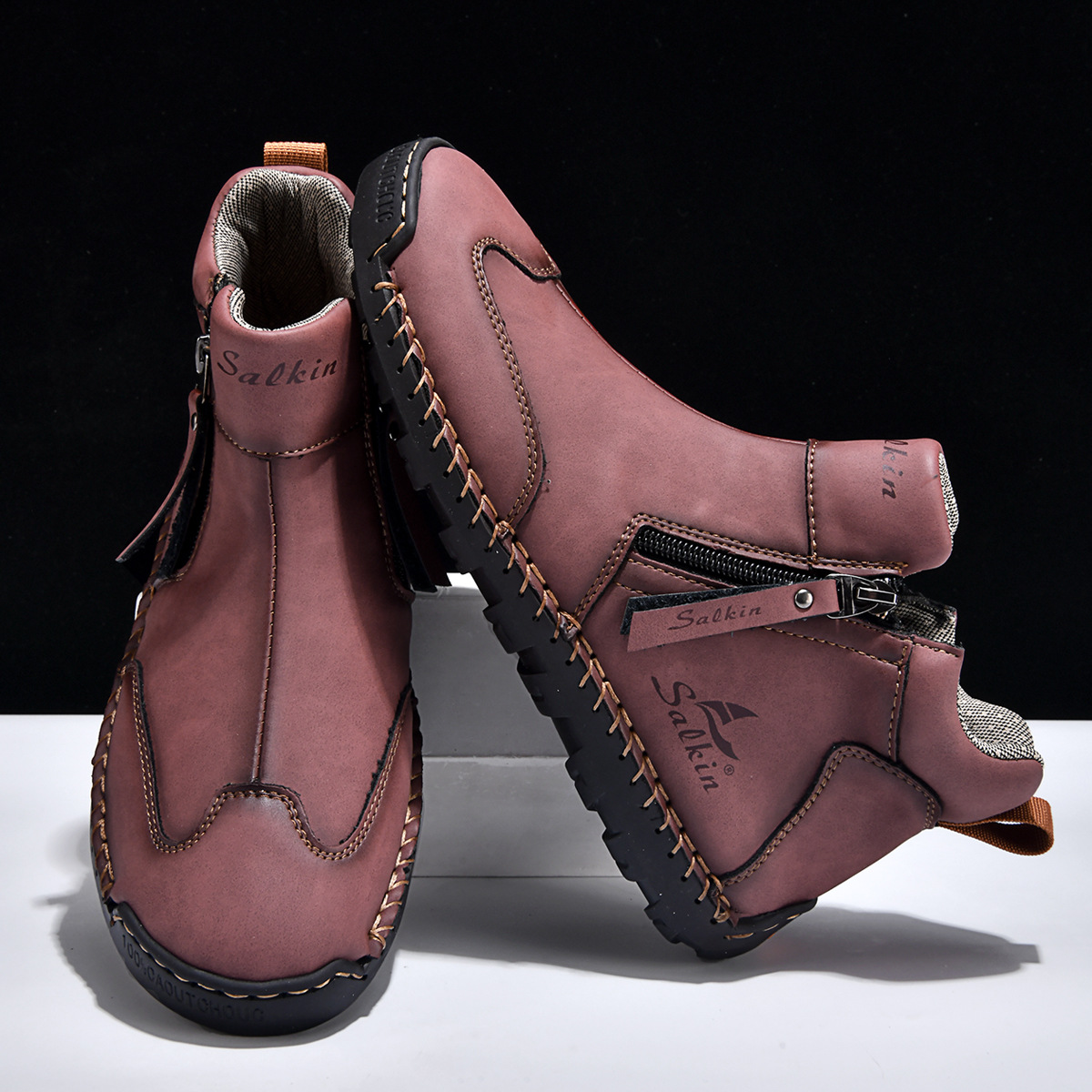 Adventure-Ready Leather Footwear