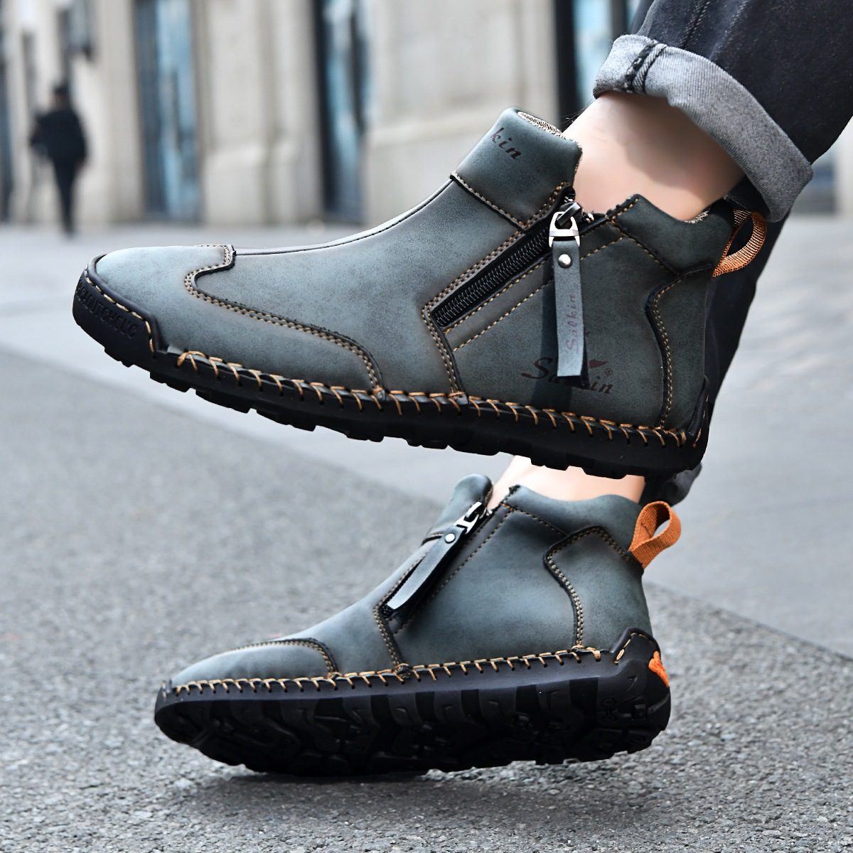 Adventure-Ready Leather Footwear