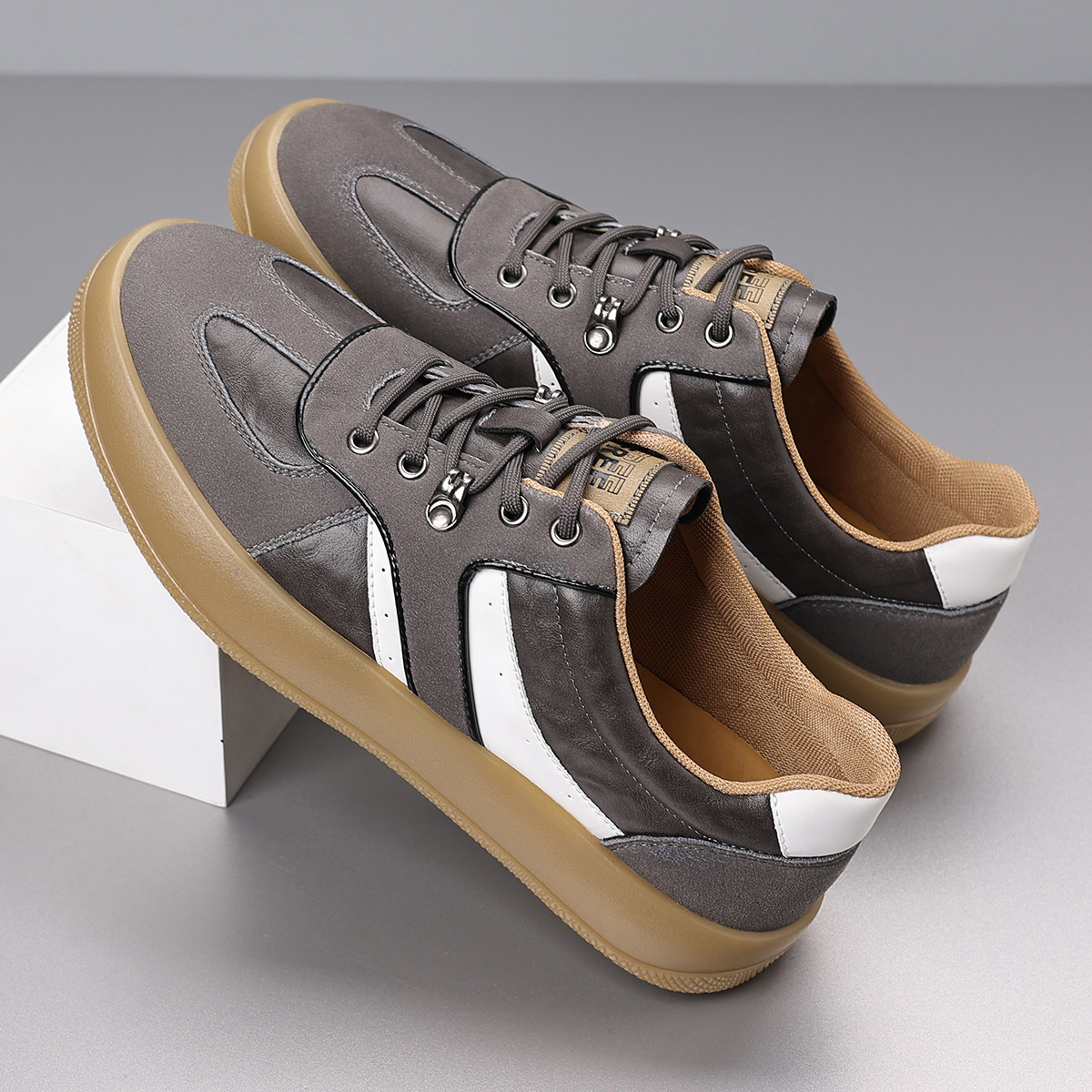 Premium Sable Leather Sneakers