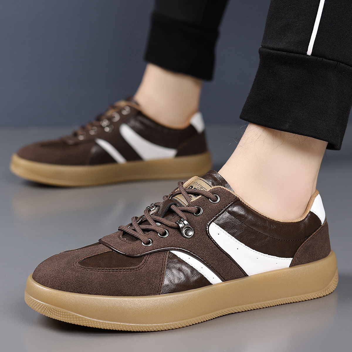Premium Sable Leather Sneakers