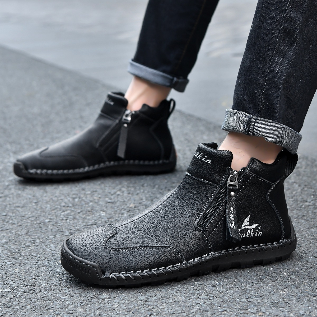 Adventure-Ready Leather Footwear