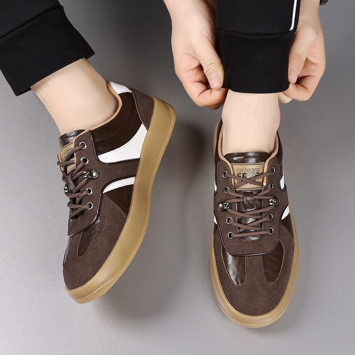 Premium Sable Leather Sneakers