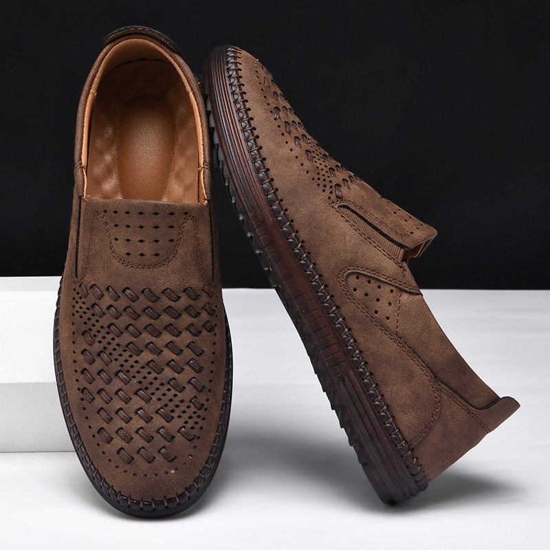 Carter Authentic Leather Slip-On Shoes