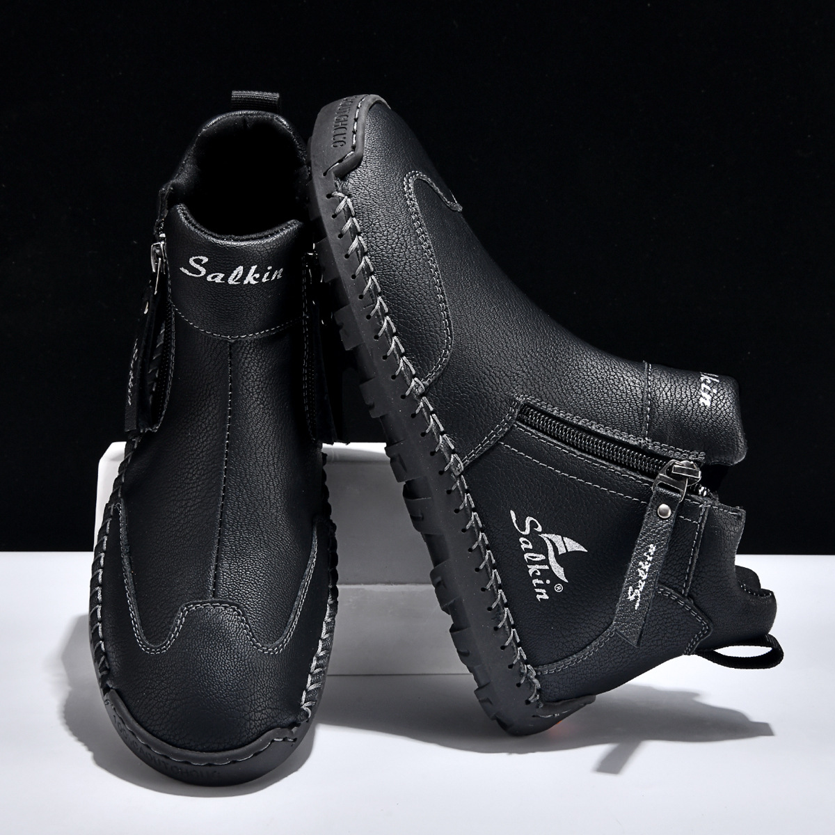 Adventure-Ready Leather Footwear