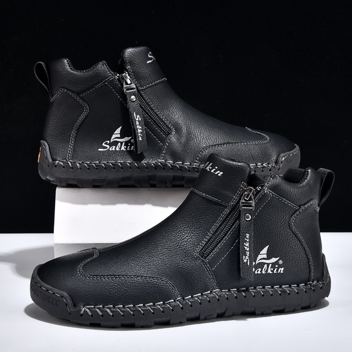 Adventure-Ready Leather Footwear